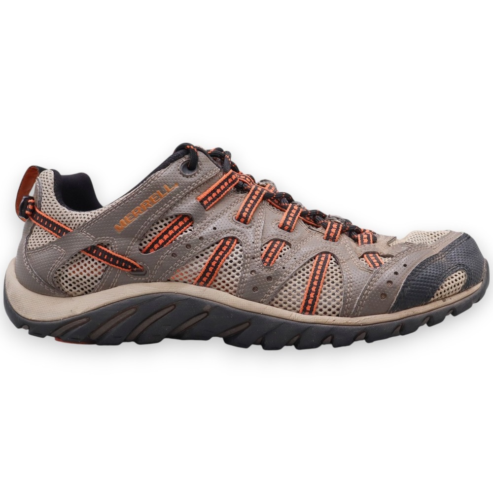 Merrell Waterproof Maistee Boulder Size 8.5 Brown Hiking Trail Shoes Sneakers